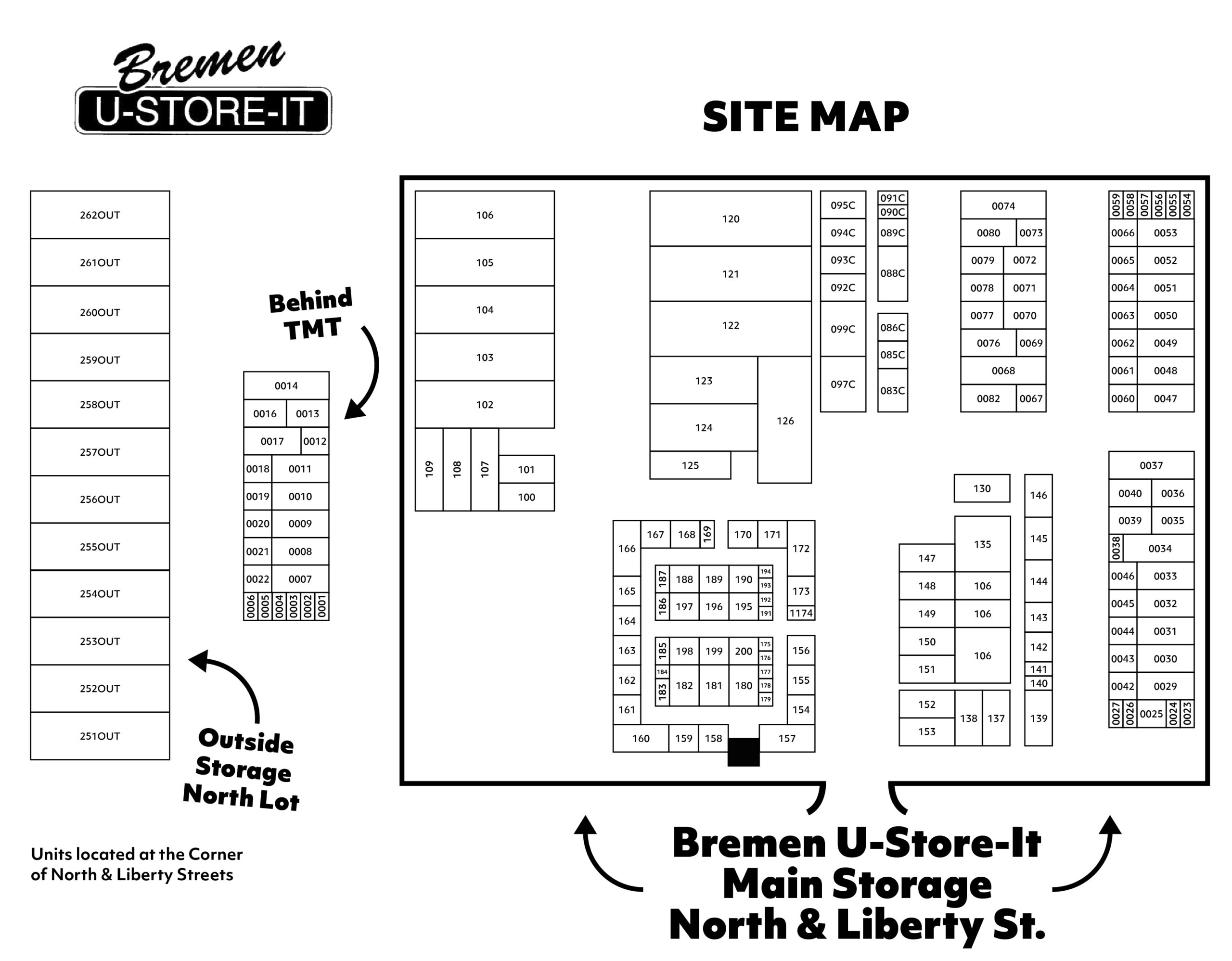 Bremen U Store It Map